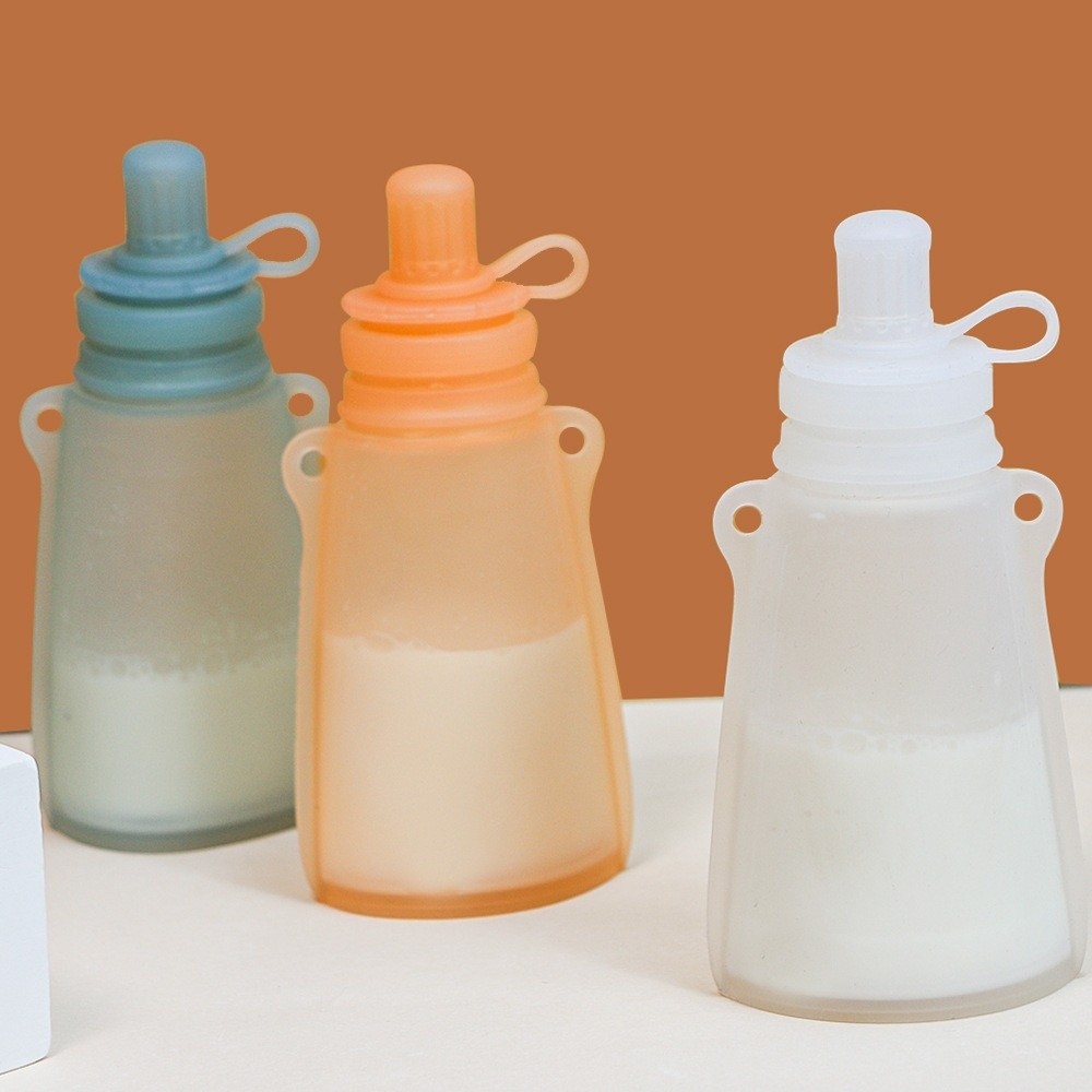 Baby Food Pouches Reusable - Sachet alimentaire sans BPA, étanche, refermable,