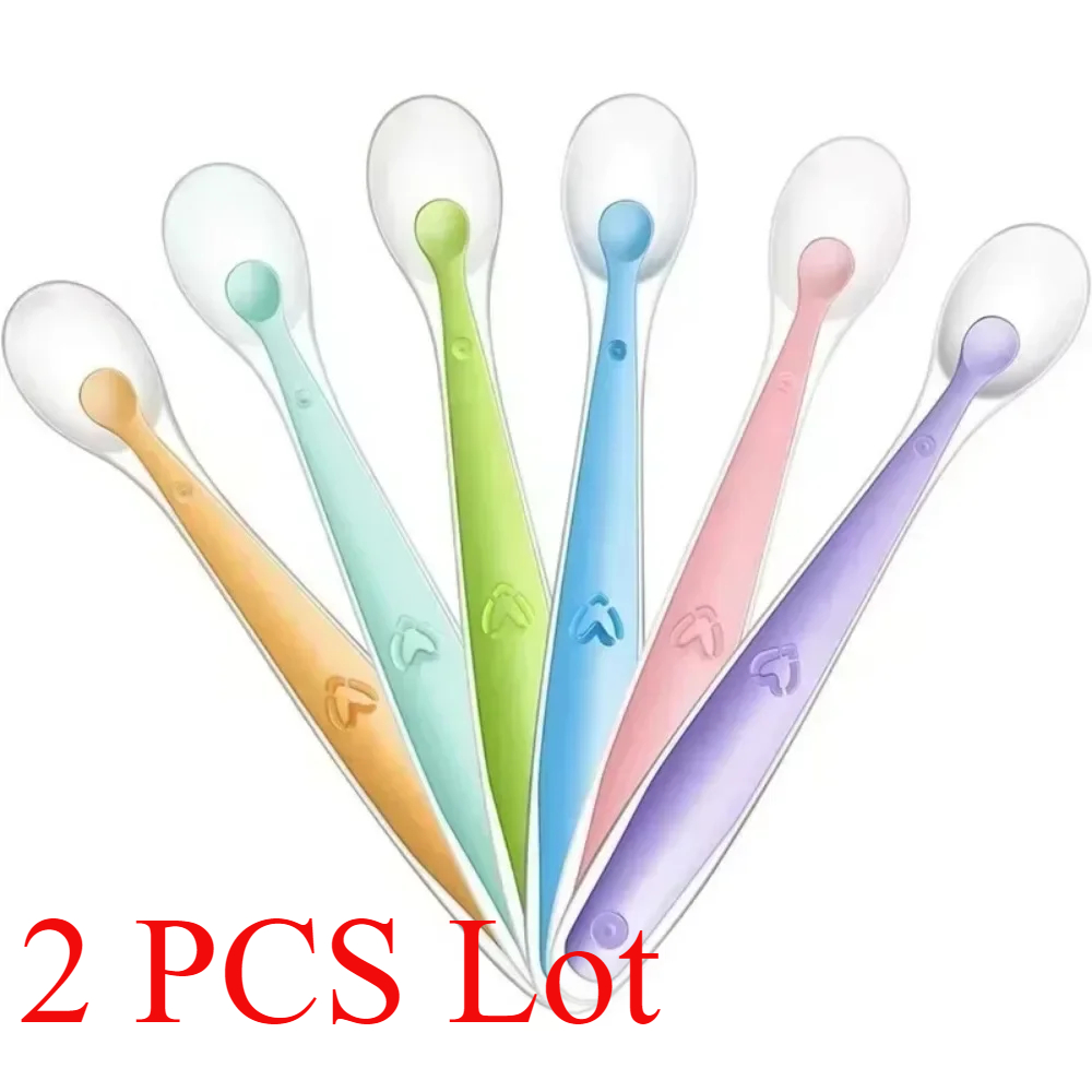 Baby Food Utensils - Cuillère en Silicone pour bébé, cuillères