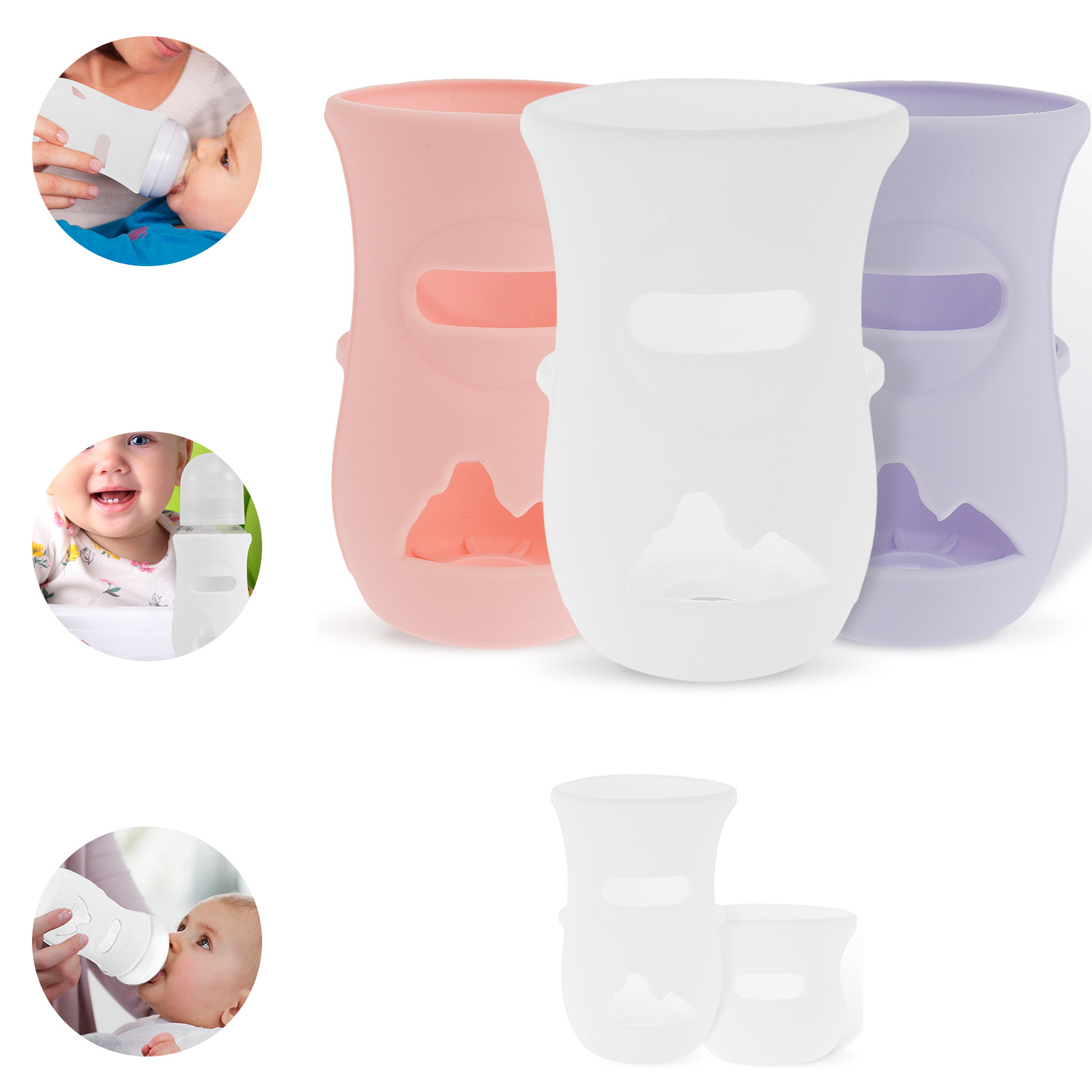 Baby Food Storage - Manchons en Silicone couvercle de biberon