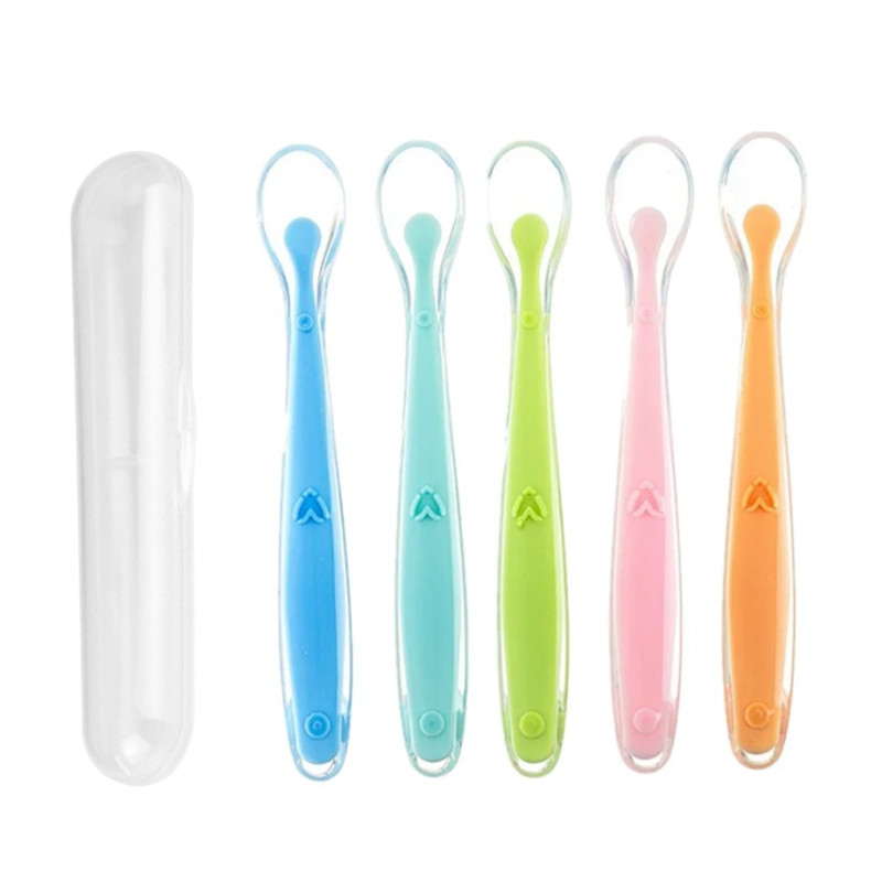 Baby Food Utensils - Cuillères en Silicone sans BPA pour