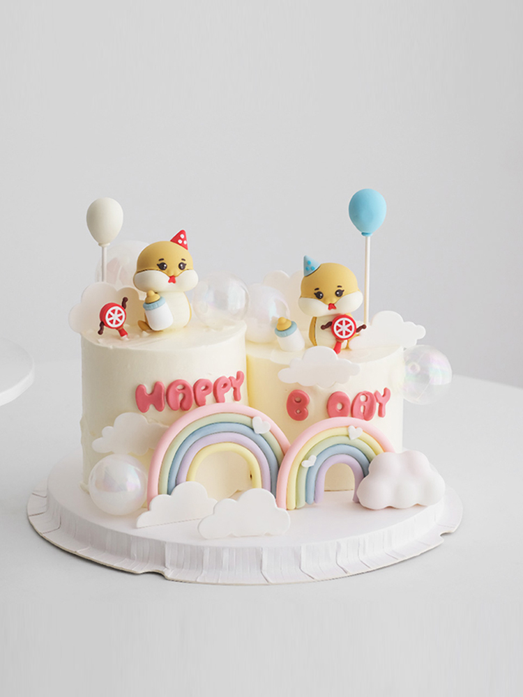 Baby Food Grinder - Ornements de décoration de gâteau d'anniversaire
