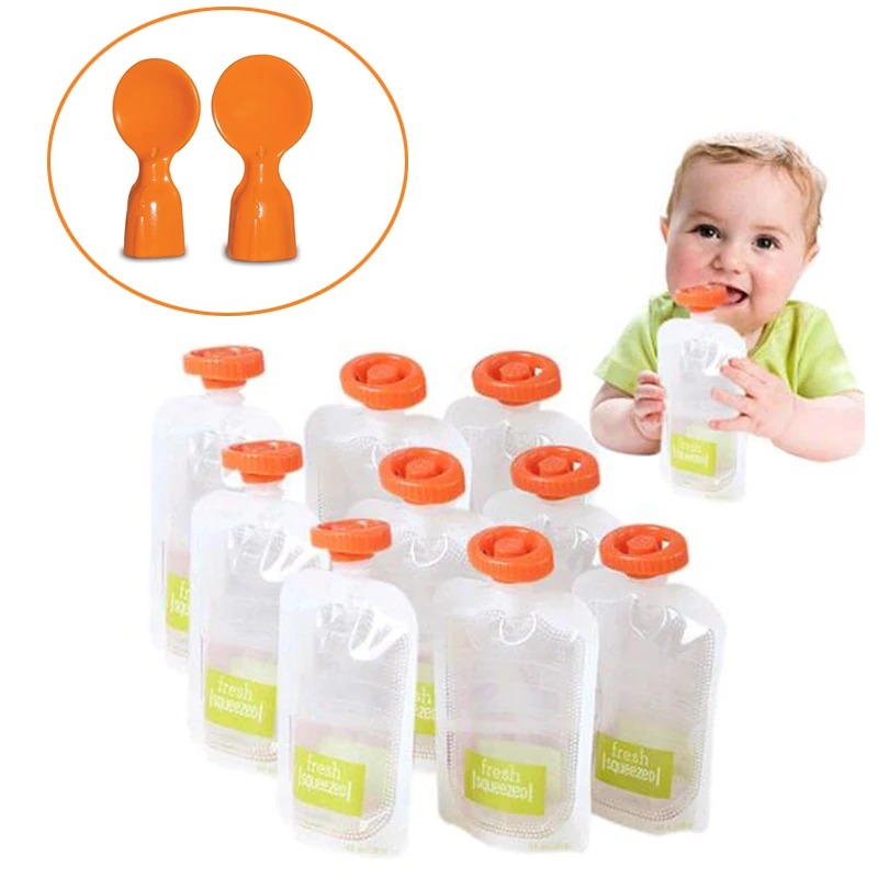 Baby Food Pouches Reusable - 50 sacs de conservation pour aliments