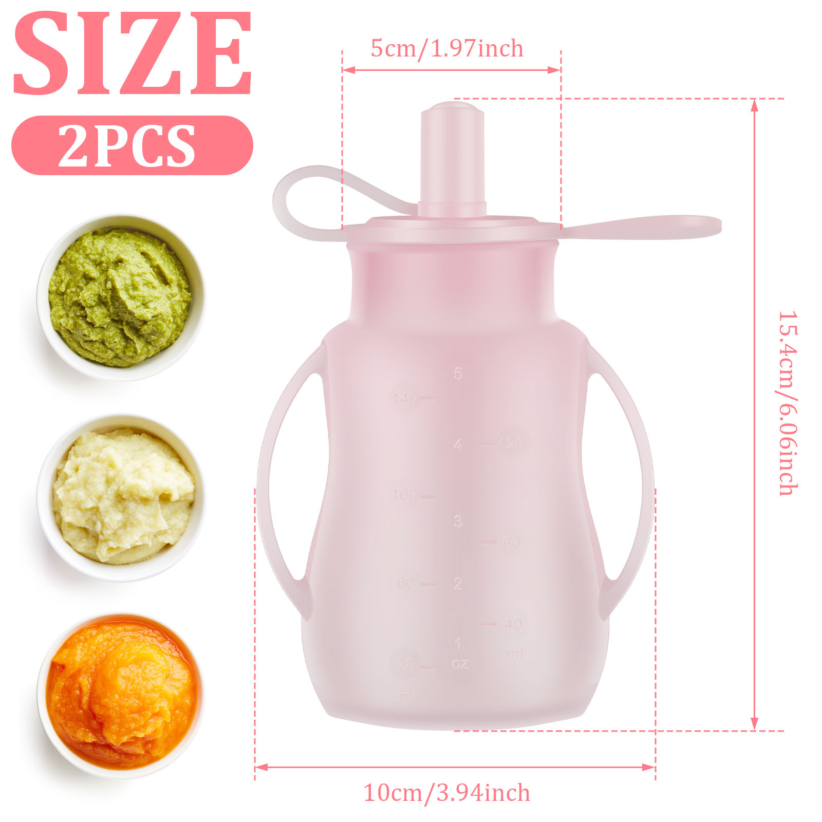 Pochettes d'alimentation en Si - Baby Food Pouches Reusable avis et prix
