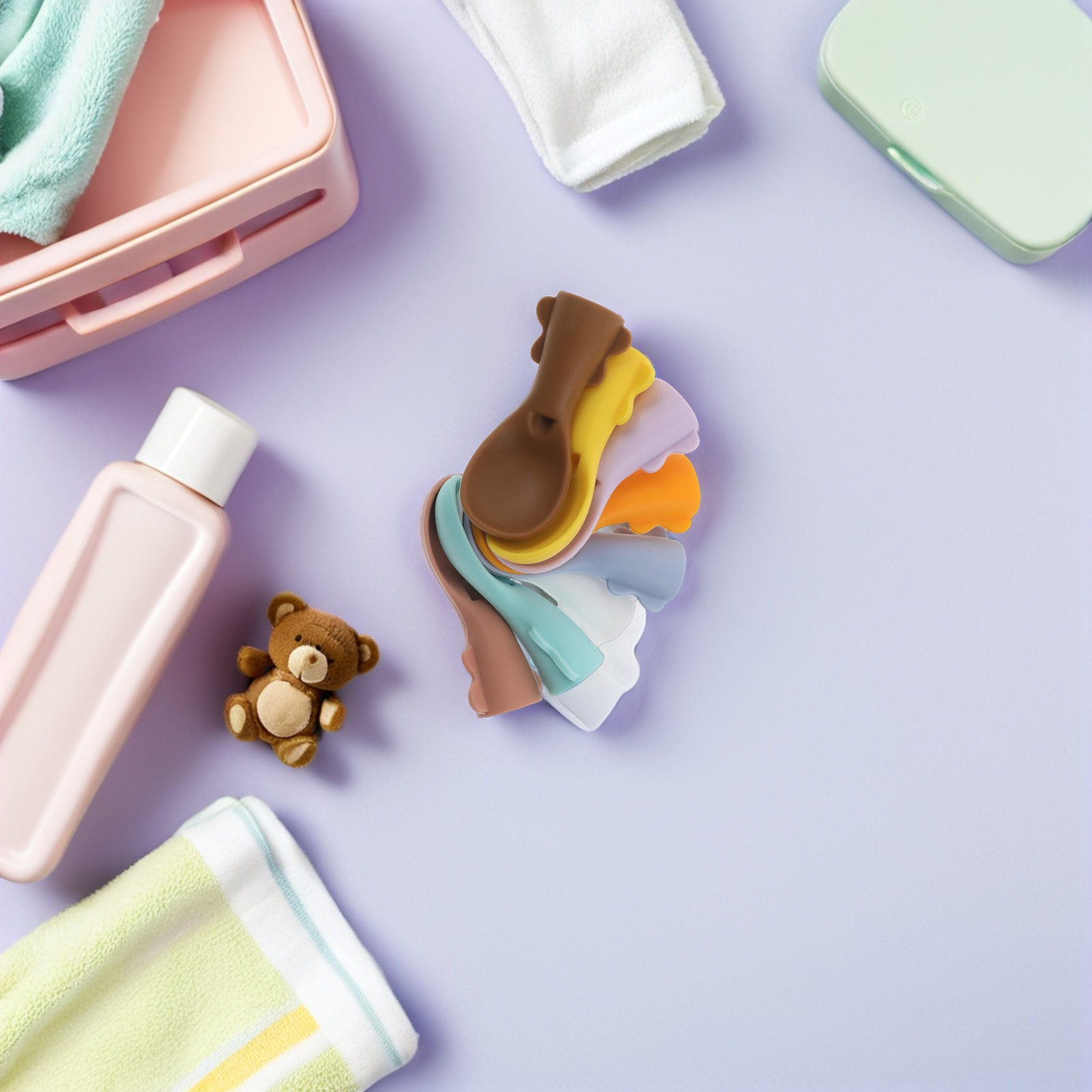 8 cuillères en silicone réutil - Baby Food Pouches Reusable avis et prix