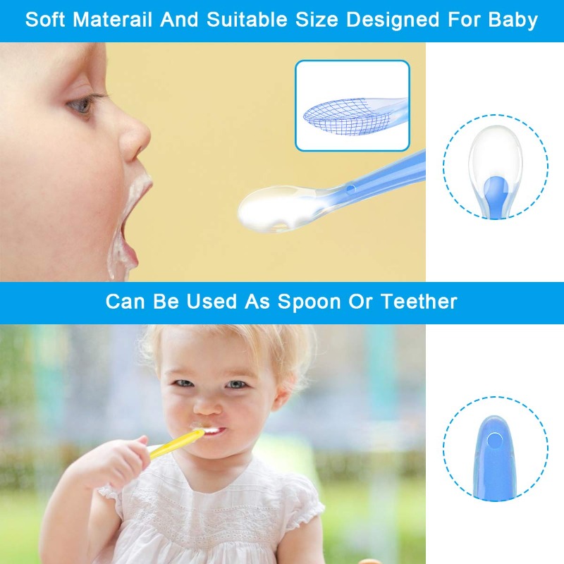 Cuillères en Silicone sans BPA - Baby Food Utensils avis et prix